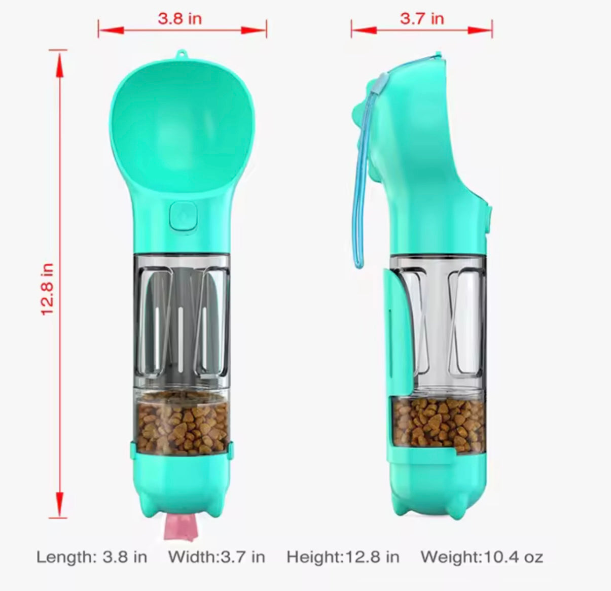 4-In-1 Portable Dog Bottle