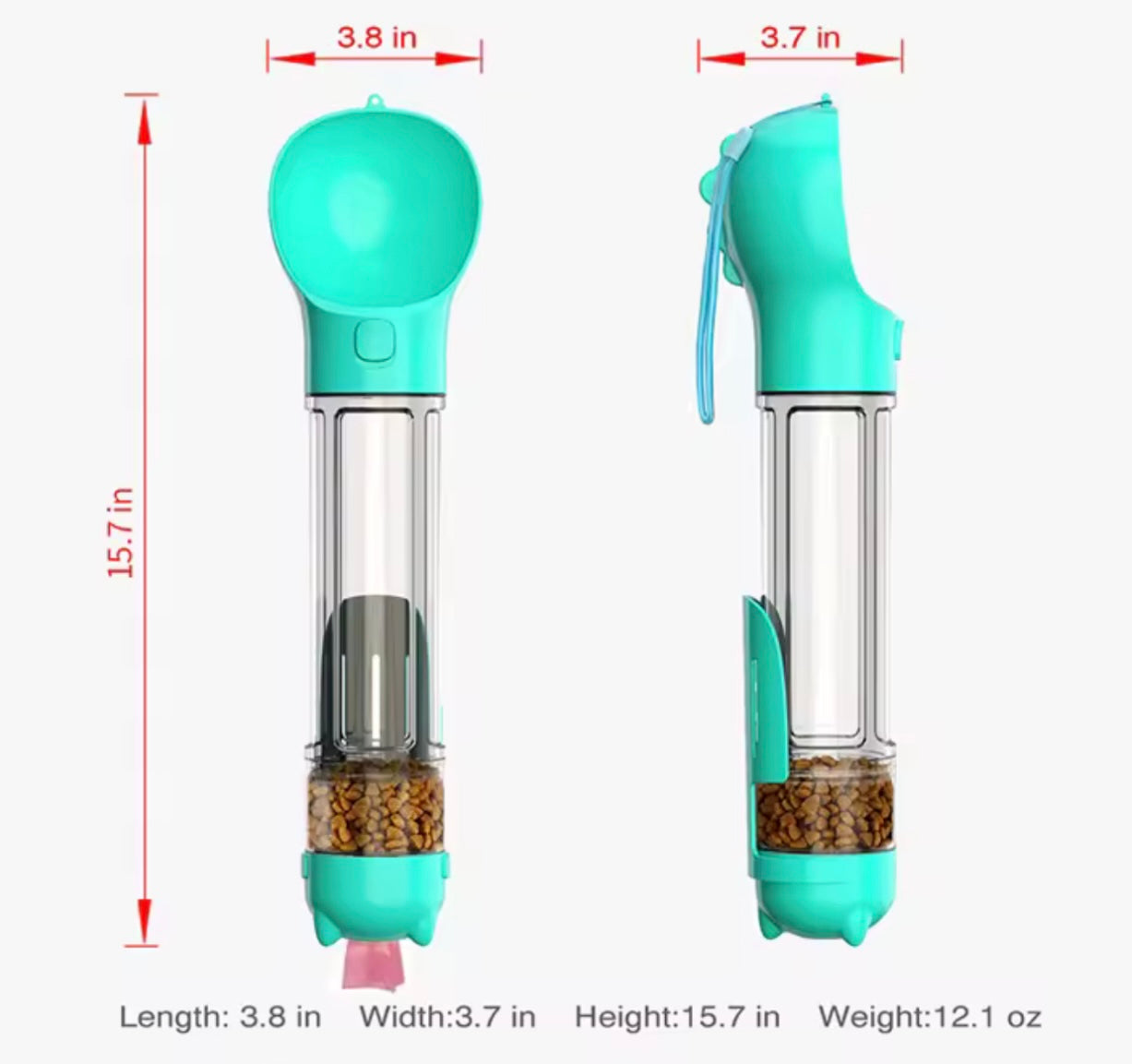 4-In-1 Portable Dog Bottle